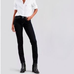 Levis Premium 311 Shaping Skinny Jeans Black 14W